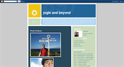 Desktop Screenshot of jogleandbeyond.blogspot.com