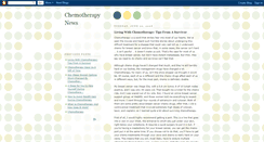Desktop Screenshot of chemotherapynews.blogspot.com