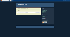 Desktop Screenshot of nomoneyfun.blogspot.com