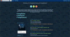 Desktop Screenshot of complaintcommentcompliment.blogspot.com