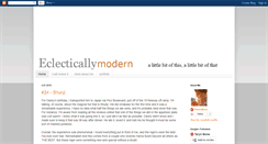 Desktop Screenshot of eclecticallymodern.blogspot.com