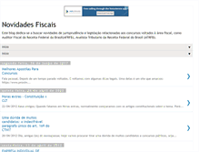 Tablet Screenshot of novidadesfiscais.blogspot.com