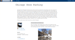 Desktop Screenshot of chicagosnowparking.blogspot.com