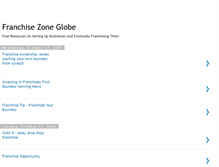 Tablet Screenshot of franchise-zone-globe.blogspot.com