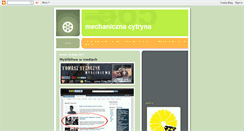 Desktop Screenshot of mechaniczna-cytryna.blogspot.com