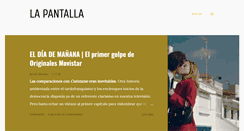 Desktop Screenshot of lapantalla.blogspot.com