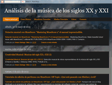 Tablet Screenshot of analisisdelamusicadelossiglosxxyxxi.blogspot.com