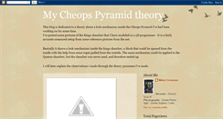 Desktop Screenshot of my-cheops-pyramid-theory.blogspot.com