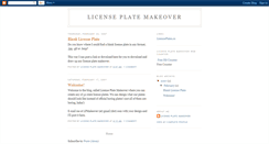 Desktop Screenshot of licenseplatemakeover.blogspot.com