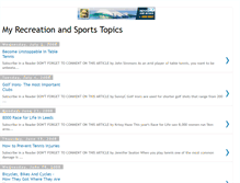 Tablet Screenshot of myrecreationandsportstopics.blogspot.com