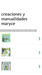 Mobile Screenshot of creacionesmarice.blogspot.com