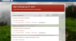 Desktop Screenshot of hmforumalpy2011.blogspot.com