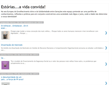 Tablet Screenshot of estoriasavidaconvida.blogspot.com