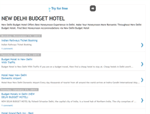 Tablet Screenshot of new-delhi-budget-hotel.blogspot.com