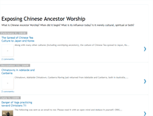 Tablet Screenshot of exposingchineseancestorworship.blogspot.com