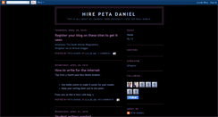 Desktop Screenshot of hirepetadaniel.blogspot.com