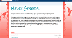 Desktop Screenshot of beinggeneral.blogspot.com