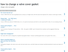 Tablet Screenshot of howtochangeavalvecovergasket.blogspot.com