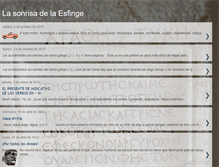 Tablet Screenshot of lasonrisadelaesfinge.blogspot.com