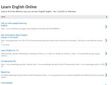 Tablet Screenshot of eslclassesonline.blogspot.com