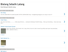 Tablet Screenshot of blalanglalang.blogspot.com