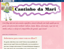 Tablet Screenshot of cantinhodamarimesquita.blogspot.com