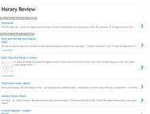 Tablet Screenshot of horaryreview.blogspot.com