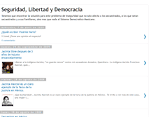 Tablet Screenshot of democraciayseguridad.blogspot.com