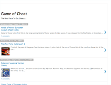 Tablet Screenshot of gameofcheat.blogspot.com