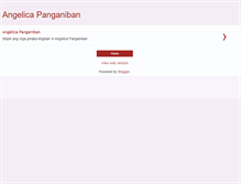 Tablet Screenshot of angelica-panganiban.blogspot.com