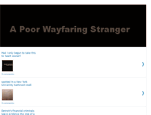 Tablet Screenshot of a-poor-wayfaring-stranger.blogspot.com