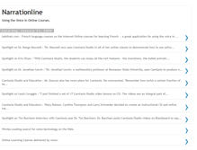 Tablet Screenshot of narrationline.blogspot.com