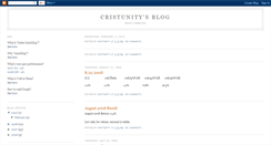 Desktop Screenshot of cristunity.blogspot.com