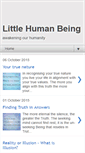 Mobile Screenshot of little-human-being.blogspot.com