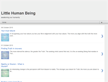 Tablet Screenshot of little-human-being.blogspot.com