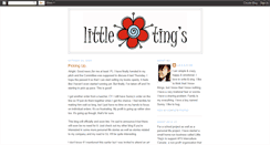 Desktop Screenshot of littletingsblog.blogspot.com