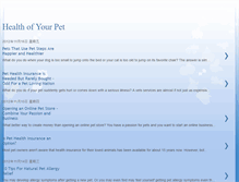 Tablet Screenshot of healthofpet.blogspot.com