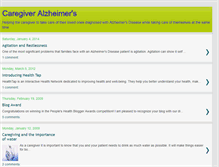 Tablet Screenshot of caregiveralzheimers.blogspot.com
