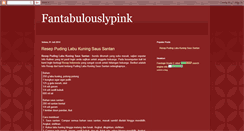 Desktop Screenshot of fantabulouslypink.blogspot.com