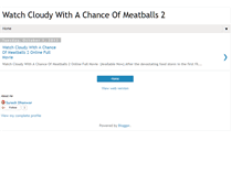 Tablet Screenshot of cloudywithachanceofmeatballs2now.blogspot.com