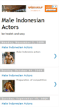 Mobile Screenshot of male-indonesian-actors.blogspot.com