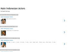 Tablet Screenshot of male-indonesian-actors.blogspot.com