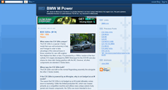 Desktop Screenshot of bmwmpower.blogspot.com