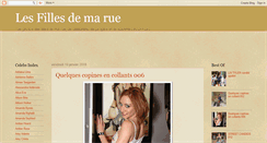 Desktop Screenshot of lesfillesdemarue.blogspot.com