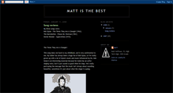 Desktop Screenshot of matthoffmanblog.blogspot.com