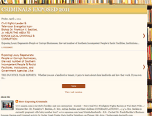 Tablet Screenshot of exposingcriminals.blogspot.com