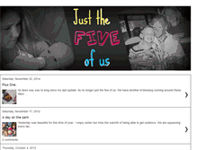 Tablet Screenshot of justhefiveofus.blogspot.com