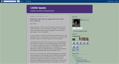 Desktop Screenshot of cassiaspeaks.blogspot.com