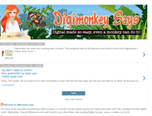 Tablet Screenshot of digimonkeysays.blogspot.com