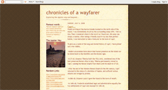 Desktop Screenshot of chroniclesofawayfarer.blogspot.com